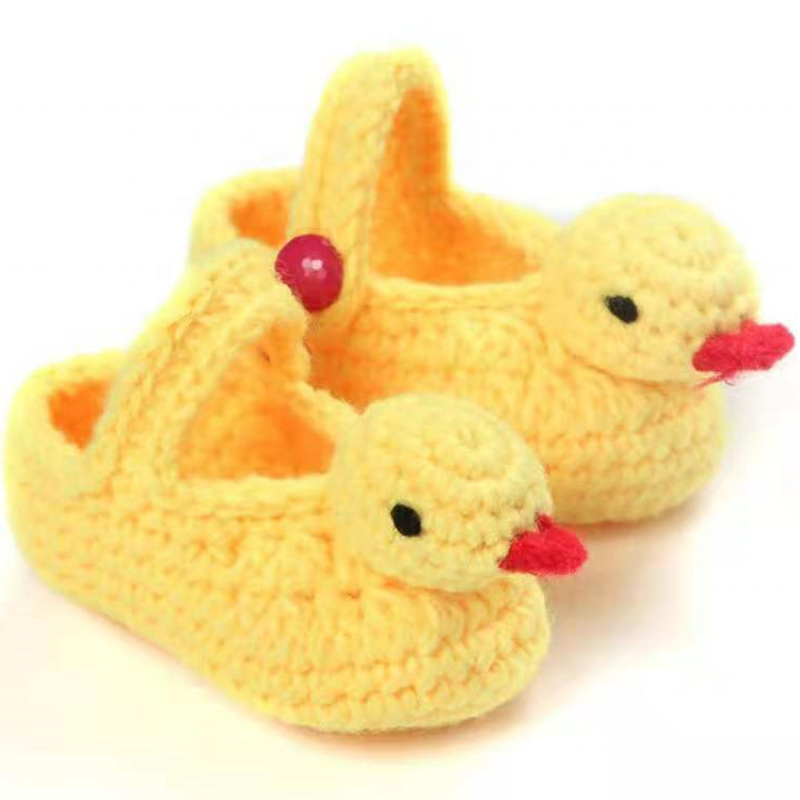 wholesale soft cheap newborn handmade baby crochet wool shoes