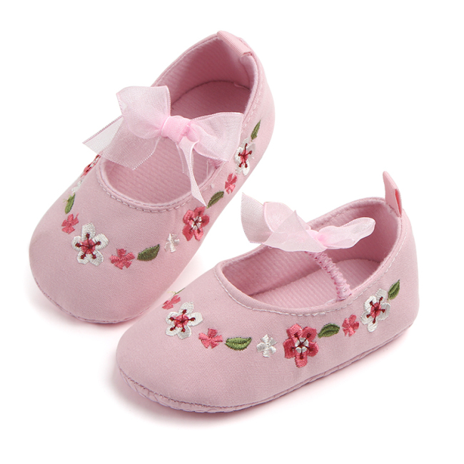 2019 Spring Fashion Boutique  Newborn Baby Girl Shoes  Embroidered Toddler Shoes For Gir