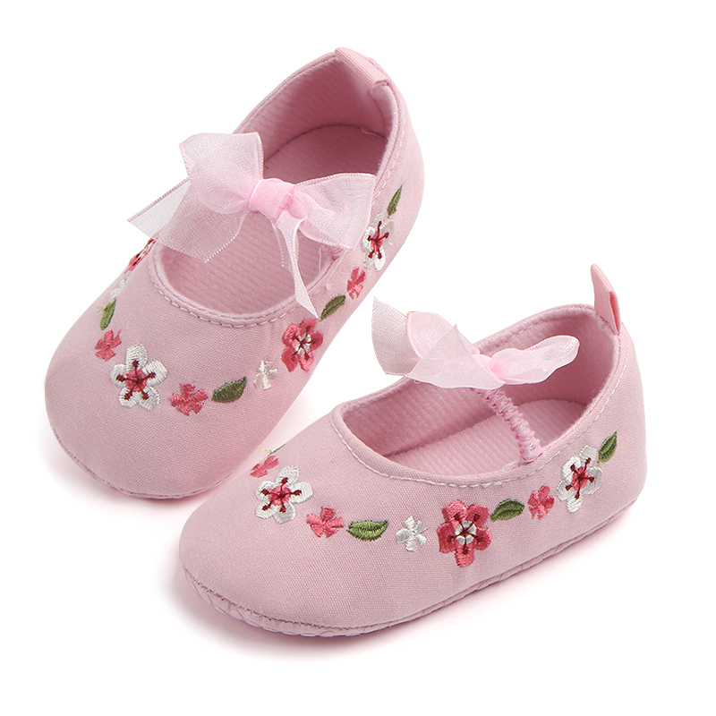 2019 Spring Fashion Boutique  Newborn Baby Girl Shoes  Embroidered Toddler Shoes For Gir