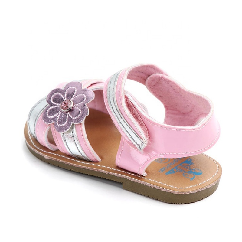2021 favorable price flat soft sole bling rhinestone flower sandals