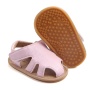 Fashion full grain leather toddler soft sole shoes hollow out sandals