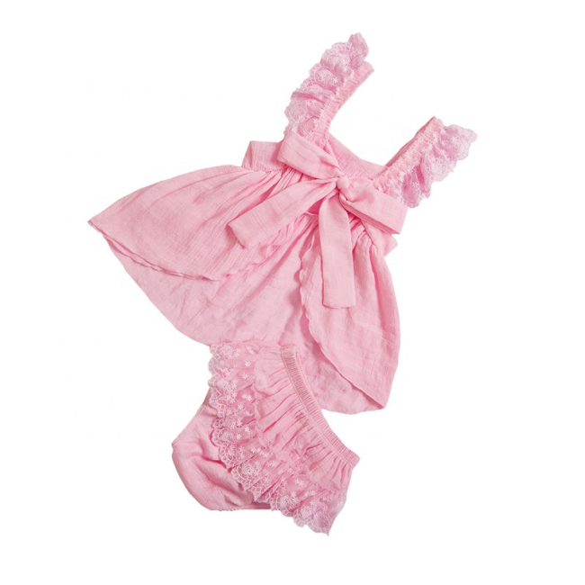 Wholesale Baby Girls Cotton Swing Set High Quality Clothing