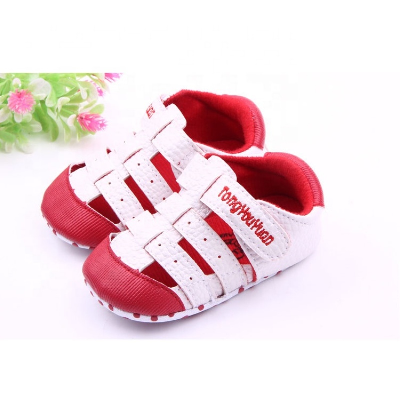 Summer full grain leather breathable  casual shoes toddler girl sandals