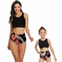 USA black pink white sexy cute woman matching customised swimsuits