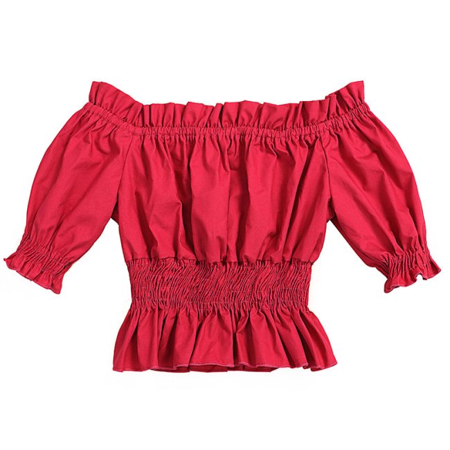 2019 Wholesale  Fashion Solid Color  Baby Girl Summer clothes Bella Smocking children Top