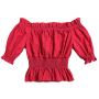 2019 Wholesale  Fashion Solid Color  Baby Girl Summer clothes Bella Smocking children Top
