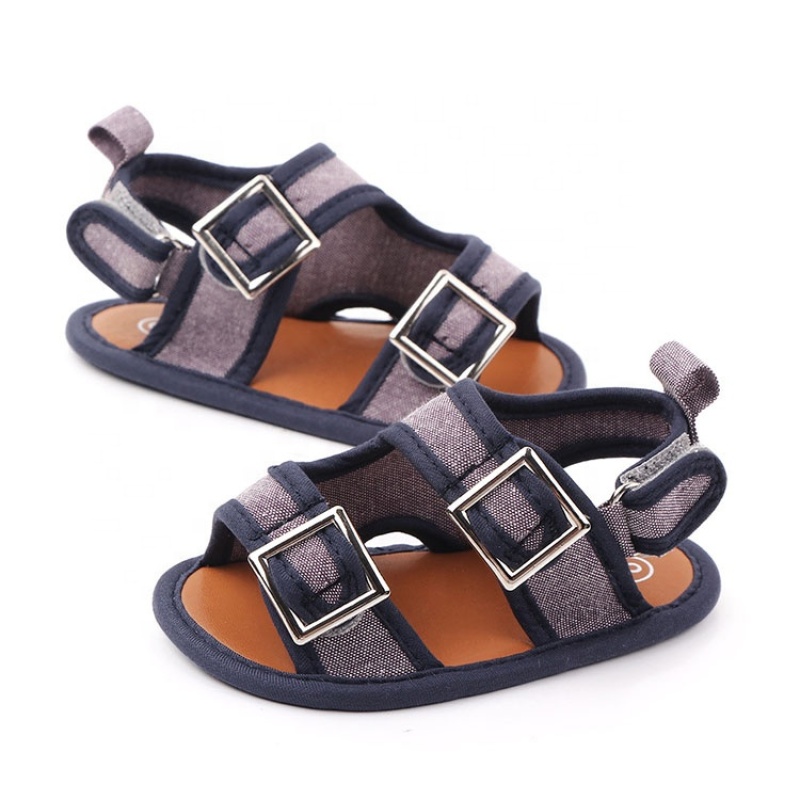 2021 supplier double buckle strap new born shoes sandals