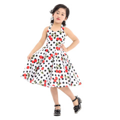 Factory Sale New Arrival Floral Girl Dress Like The 50s For School