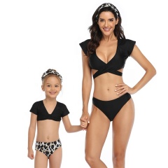 USA black pink white sexy cute woman matching customised swimsuits