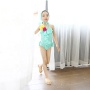 Designers little girls fashion pink blue ruffle brand swimsuit sets