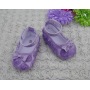 New design baby hard sole walking shoes rosette baby shoes for sale