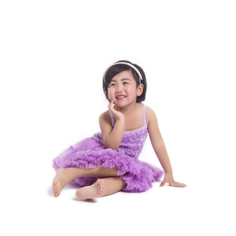 Wholesale New Design Pretty Children Boutique Rosette Dresses For Photograph