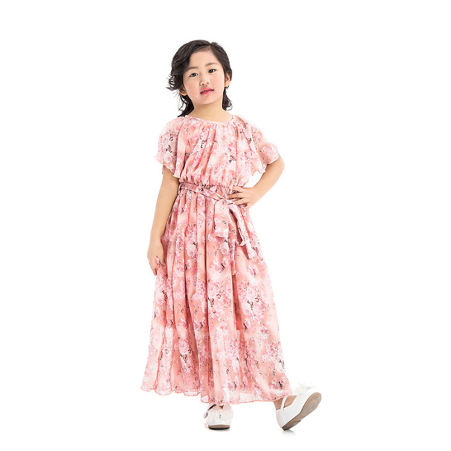 Chinese Suppliers High Quality Children Chiffon Fairy Dresses Boutique Clothing for Girls Guangzhou