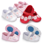 Multi-Color Breathable Fancy Flower Prewalker Kids Baby Girl Shoes in Stock for Spring