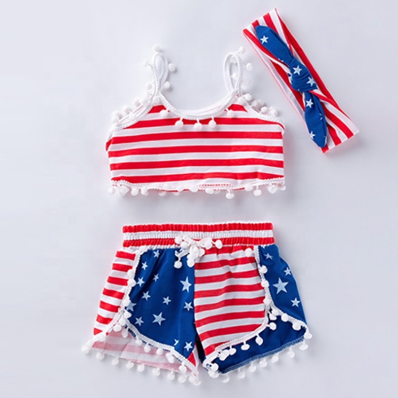 Wholesale 4th of July cotton baby boy clothes