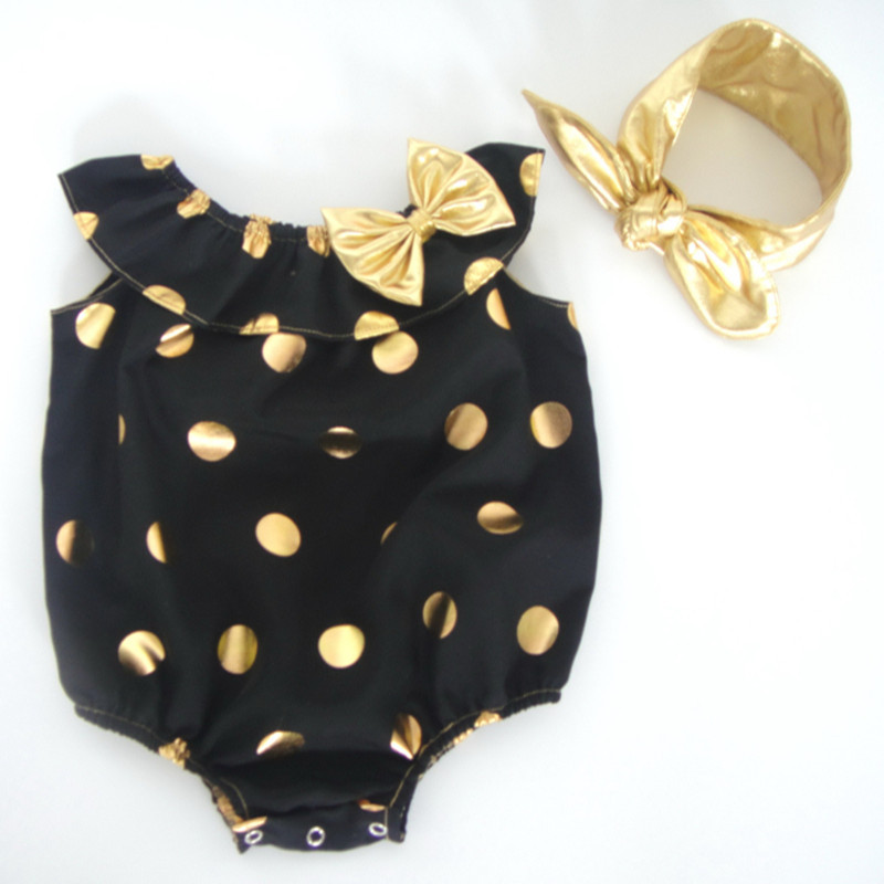 Wholesale newborn baby beach romper girls boutique clothing sets baby seaside bella clothes romper with headband