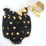 Wholesale newborn baby beach romper girls boutique clothing sets baby seaside bella clothes romper with headband