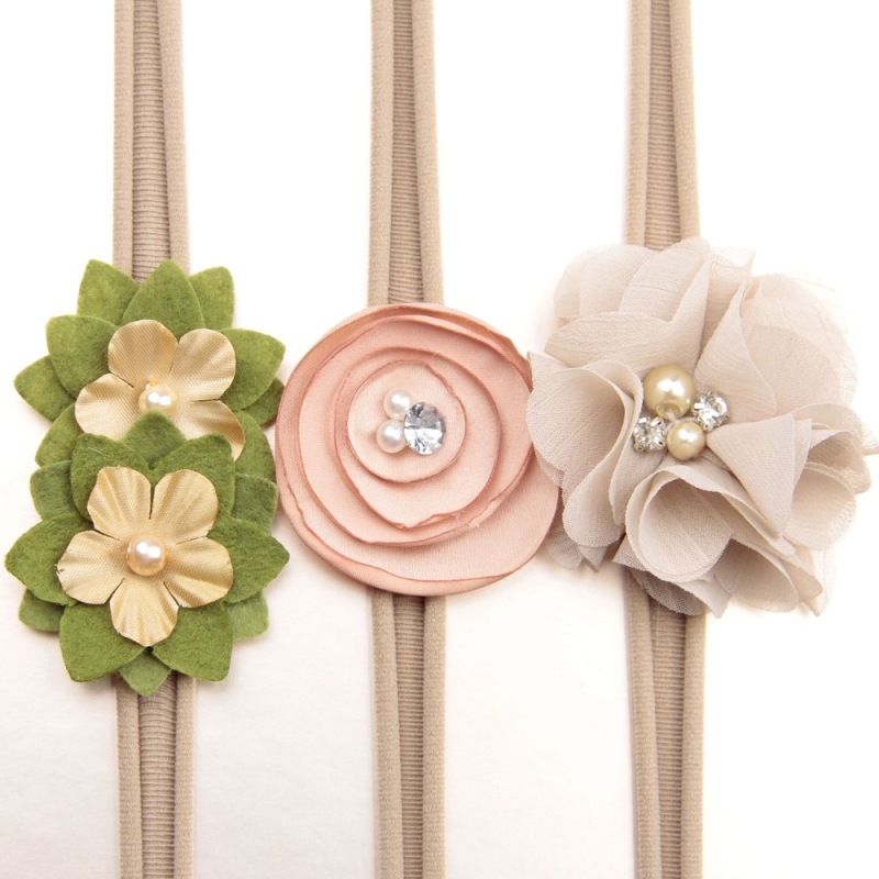Hot Sale Baby Girl Hair Accessories Stretch Nylon Flower Headband