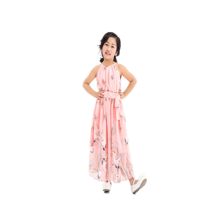 2018 Online Wholesale Lovely Design Party Chiffon Princess Children Girl Dress