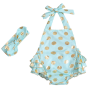 Hot Sale Girls Many Colors Summer Polk Dots Sequin Ruffles Romper Halter Baby Rompers