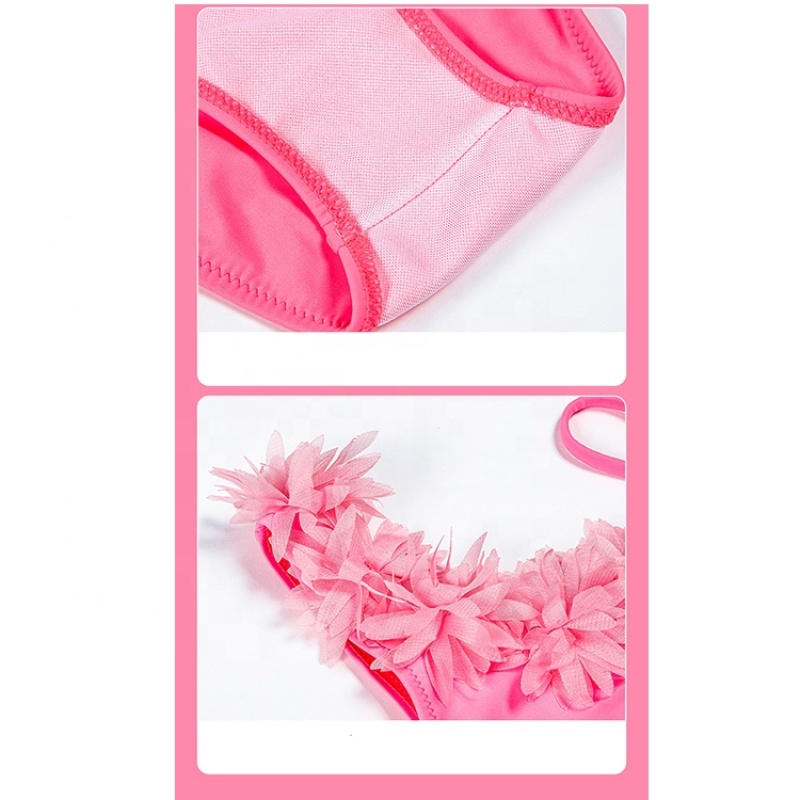 New style high quality adjustable bikini bottoms pink floral swimwear