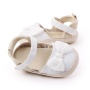 2021 designer cute white flower embroidered baby princess shoes