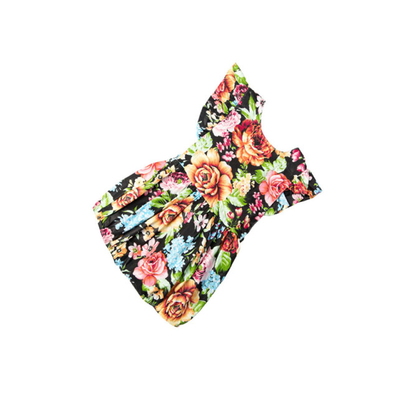 Newborn baby girl floral clothes cute butterfly  flutter sleeve baby girl jumpsuits