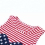 2018 Newest design patriotic high quality sleeveless top and ruffle bloomers 4th of July baby girl outfit