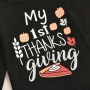 2021 cheap custom trendy cotton thanksgiving 3 piece baby romper set