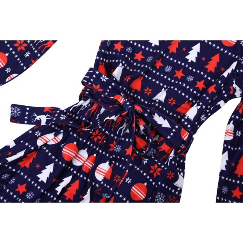 Wholesale Top Quality Girls Christmas Ruffle High-low Dress