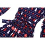 Wholesale Top Quality Girls Christmas Ruffle High-low Dress