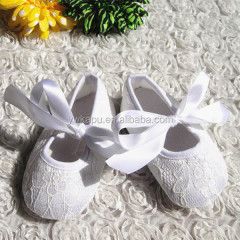 2019 Wholesale Soft Soled Walking Shoes Fashion Lace Antislip Baby Girl Shoes