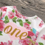 Hot Sale Pretty Baby Girls Floral Rompers With Tulle Skirts