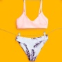 USA two piece swimsuits floral teen bikini swimwear girls