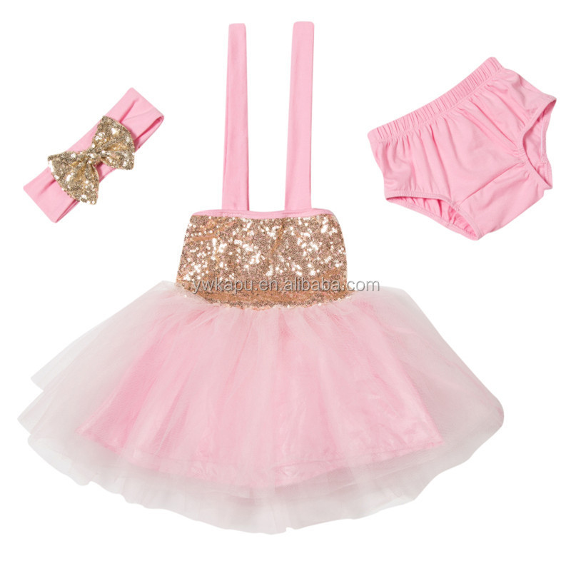 Wholesale Sequin Baby Tutu Sets And Diaper Cover With Headband 