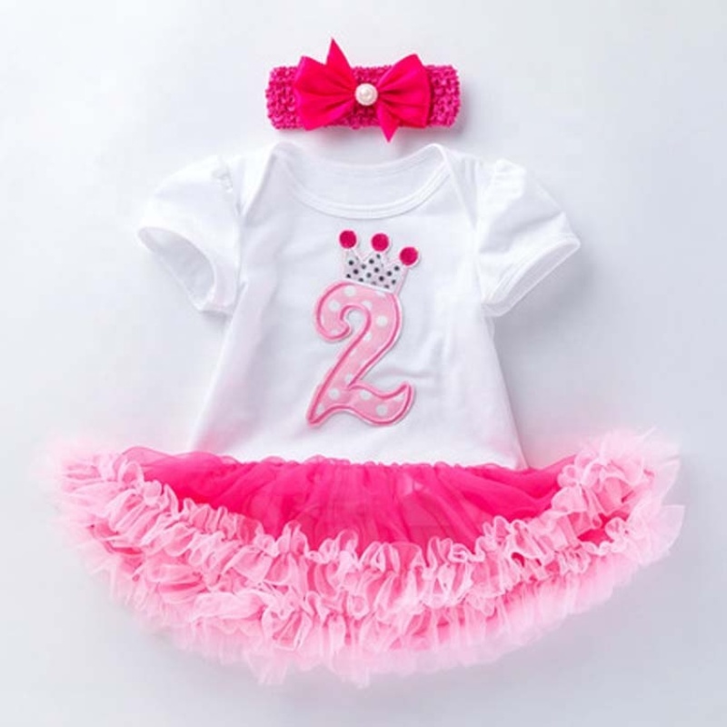Wholesale Birthday Cute Baby Clothing Toddler Outfits Set