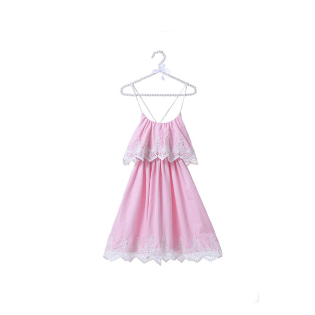 Wholesale Children Girl Lace Boutique Dress For Evening Party 