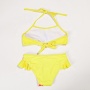 2021 manufacturers sexy yellow sexy  high waist rainbow string bikini oem