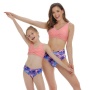 High quality one shoulder girl swimsuit kids 1 piec beachwear women bikini