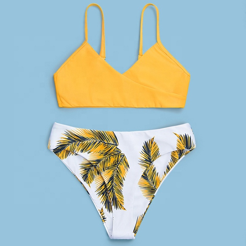 USA two piece swimsuits floral teen bikini swimwear girls