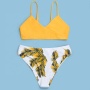 USA two piece swimsuits floral teen bikini swimwear girls
