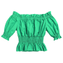 2019 Wholesale  Fashion Solid Color  Baby Girl Summer clothes Bella Smocking children Top
