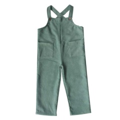 Toddler Baby Girl Corduroy Overall Solid Pants Suspender Trousers With 2 Pocket Bottom Clothes