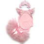 Ruffle  New born baby girls' clothing tutu skirt sets with  princess headband