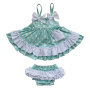 Summer Baby Girls Ruffles Polka Dots Clothes Tops And Shorts Outfits Set