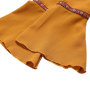 Fashion Polyester Tropical Mustard Yellow Romper Baby Girl Rompers Bodysuit onesie