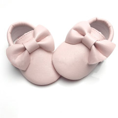 Newborn Infant Soft  Baby  Leather Shoes Bow Tassel Toddler Shoes For Girl 0-1Year