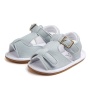 2021 summer fashion solid color baby boy buckle strap leather sandals