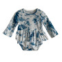 2020 wholesale colorful tie dye fabric long sleeve winter baby romper