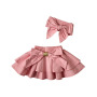 Girls Hot Skirt Polka Dot Baby Clothes Girls Skirt And Headband Set Kids Summer Clothing
